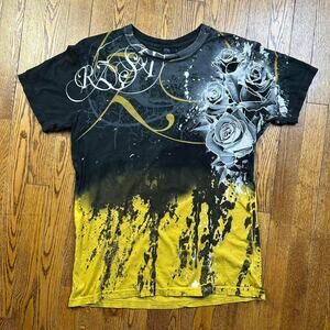 Vintage Y2K RZST Affliction Grunge Skater T Shirt Size M